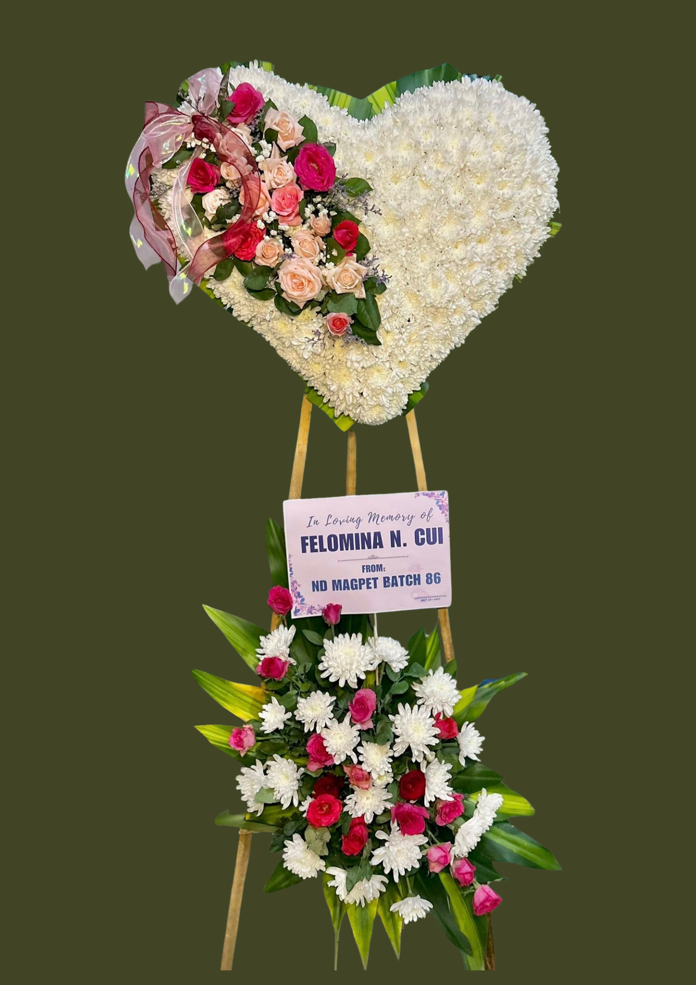 FUNERAL WREATH (FULL HEART)