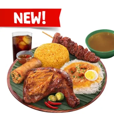 1 Chicken Inasal & 1-pc. Chicken Bbq with drinks