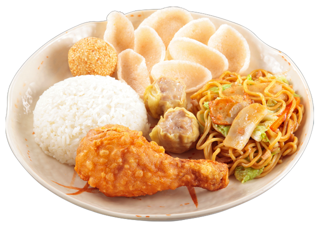 Chinese-Style Fried Chicken Lauriat