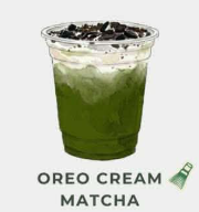 Oreo Cream Matcha 12oz