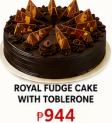 Royal Fudge Cake with Toblerone