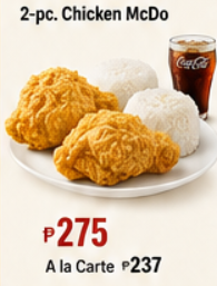 2-pc. Chicken McDo, L Fries