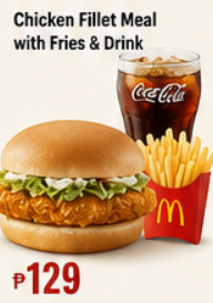 Chicken Fillet Meal with Fries & Drink