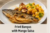 Fried Bangus with Mango Salsa