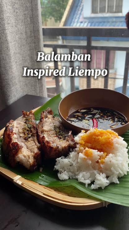 Liempo Meal with Drinks