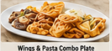 Wings & Pasta Combo Plate