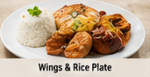 Wings & Rice Plate