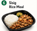 Sisig Rice Meal