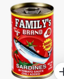 Family's Brand Sardines Plain