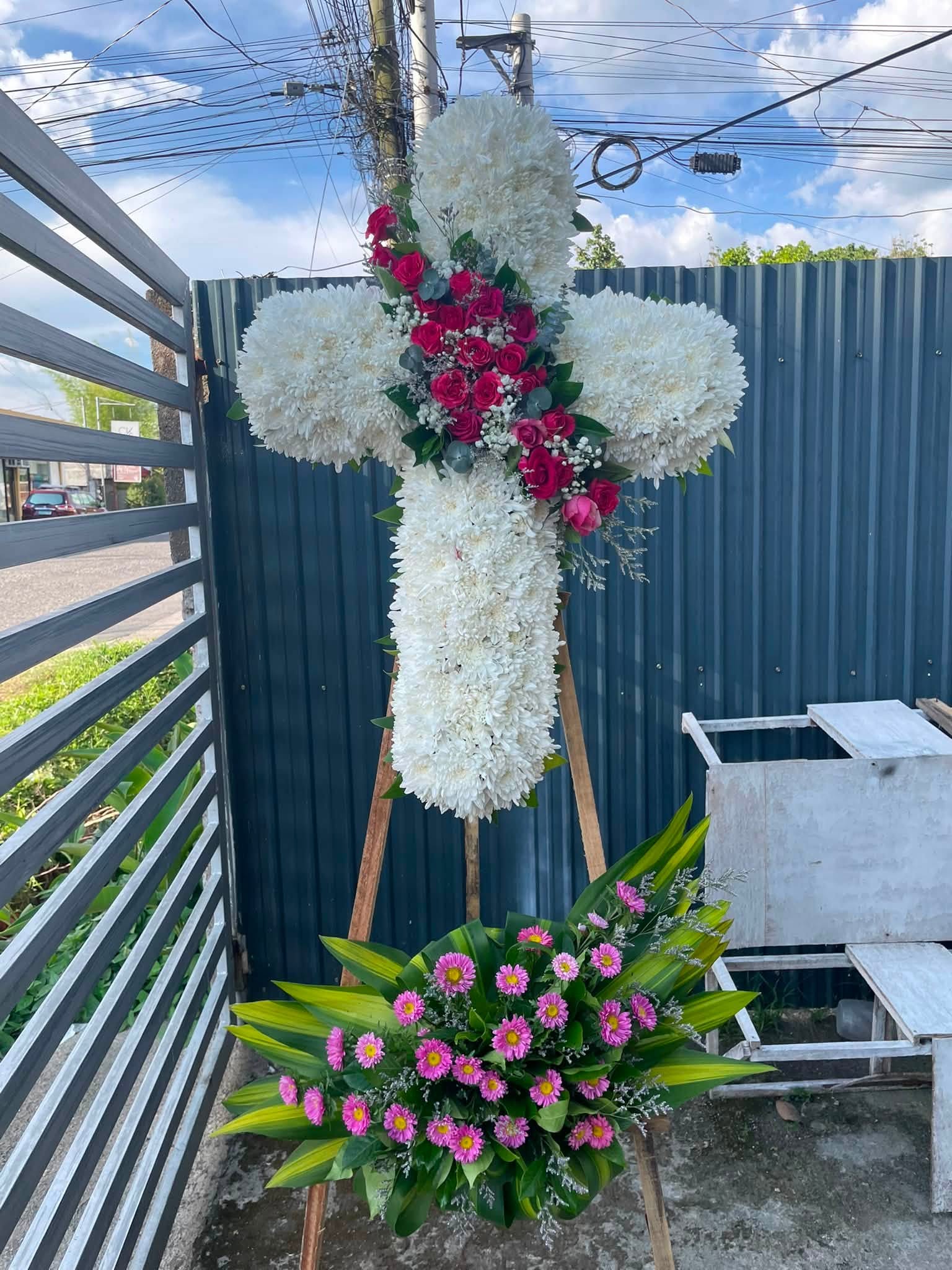 Cross Funeral Arrangement
