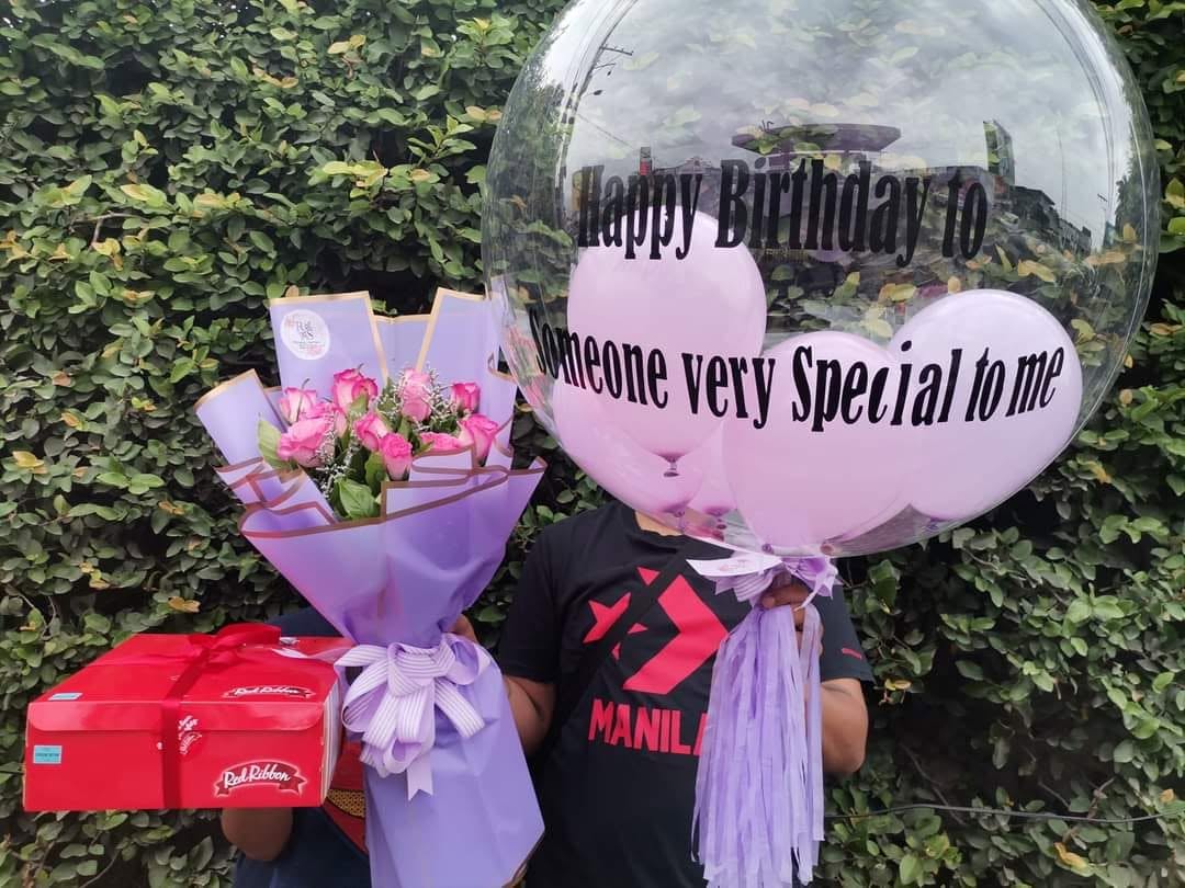 Flowers with surprise gifts